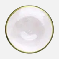 Gold Edge Glass Plate & Bowl