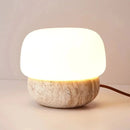 travertine stone mushroom LED lamp floor table lamp
