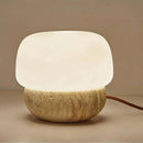 travertine stone mushroom LED lamp floor table lamp