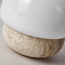 travertine stone mushroom LED lamp floor table lamp
