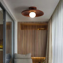 Wooden Disc Wooden Ceiling Lamp minimalist wooden ceiling light