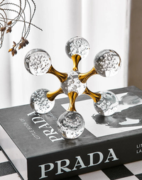 Bubble Glass Star Paperweight & Ornament-Letifly Lights and Decor