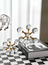Bubble Glass Star Paperweight & Ornament-Letifly Lights and Decor
