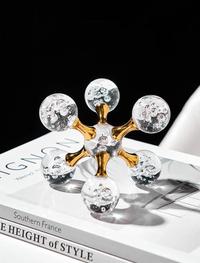 Bubble Glass Star Paperweight & Ornament-Letifly Lights and Decor