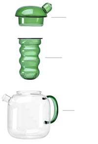 Bulbo Colored Glass Tea Pot & Cup-Letifly Lights and Decor