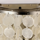 Capiz shell cascading wall lamp accent lamp