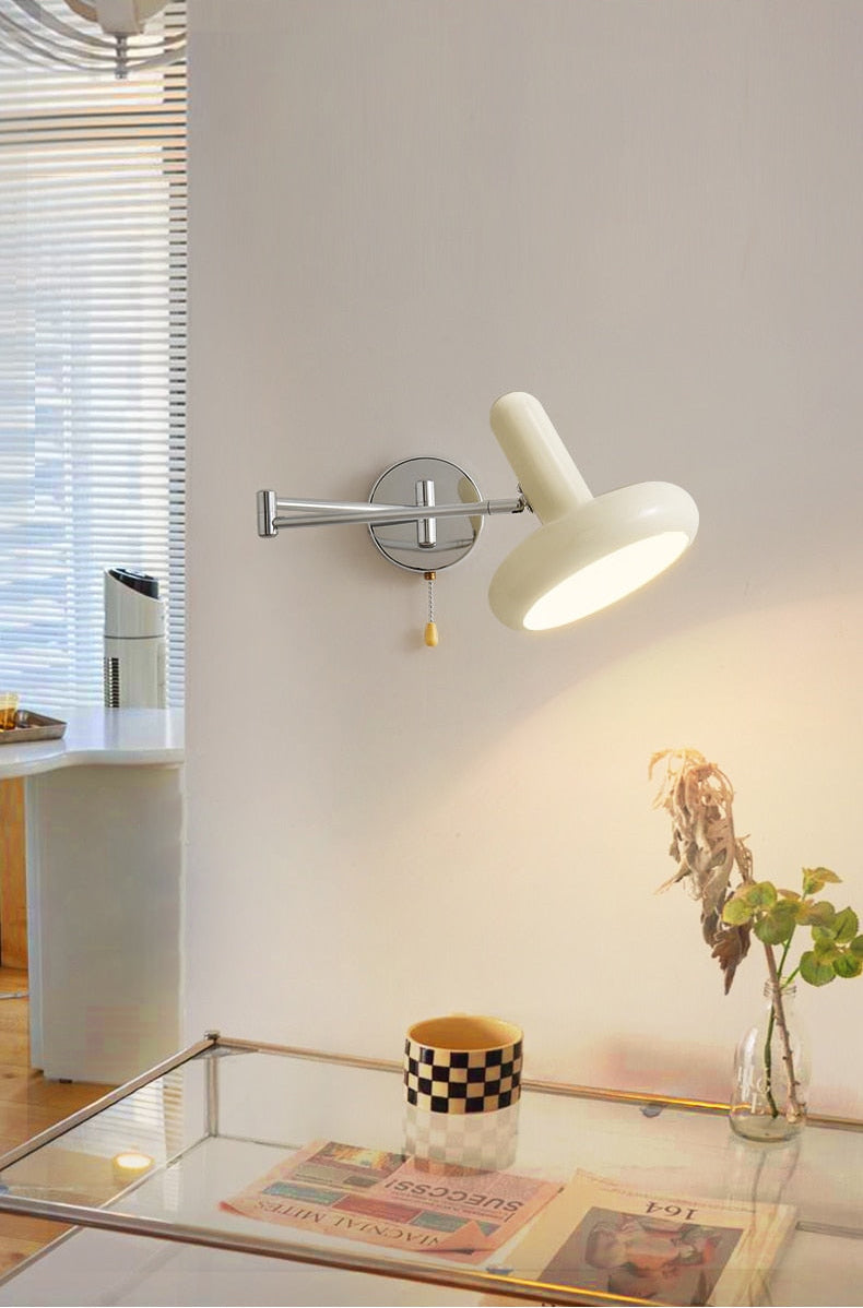 Capsule White Retro Wall Lamp
