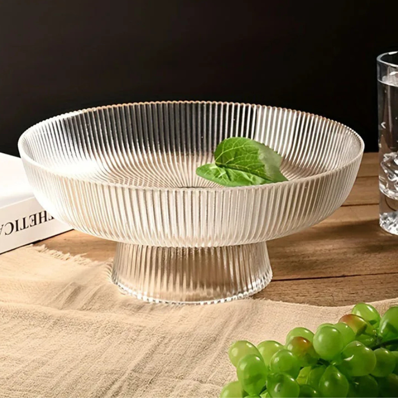 Celeste Pedestal Glass Bowl-Letifly Lights and Decor