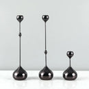 Chrome Drop Dining Candle Holder Set-Letifly Lights and Decor