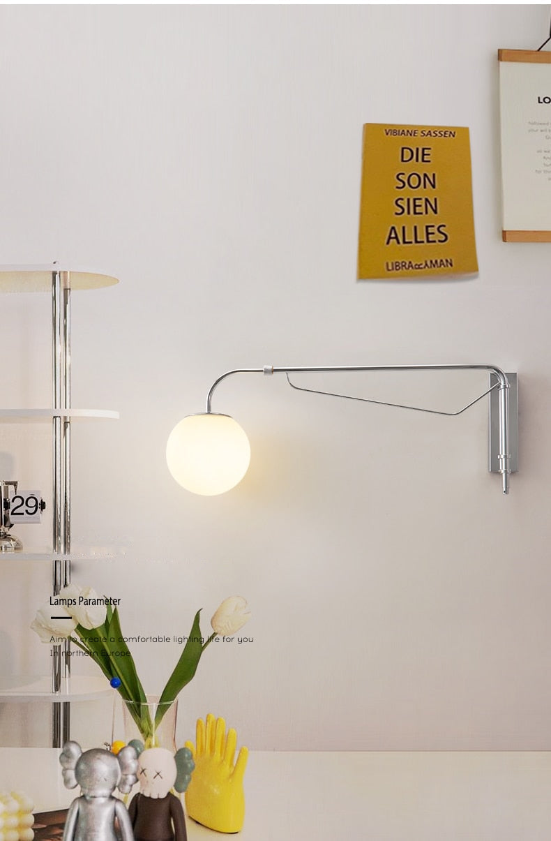 Chrome Rocker Wall Lamp