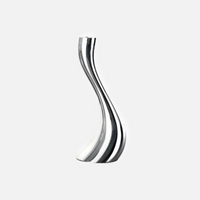 Chrome Wave Candle Holders-Letifly Lights and Decor