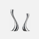 Chrome Wave Candle Holders-Letifly Lights and Decor