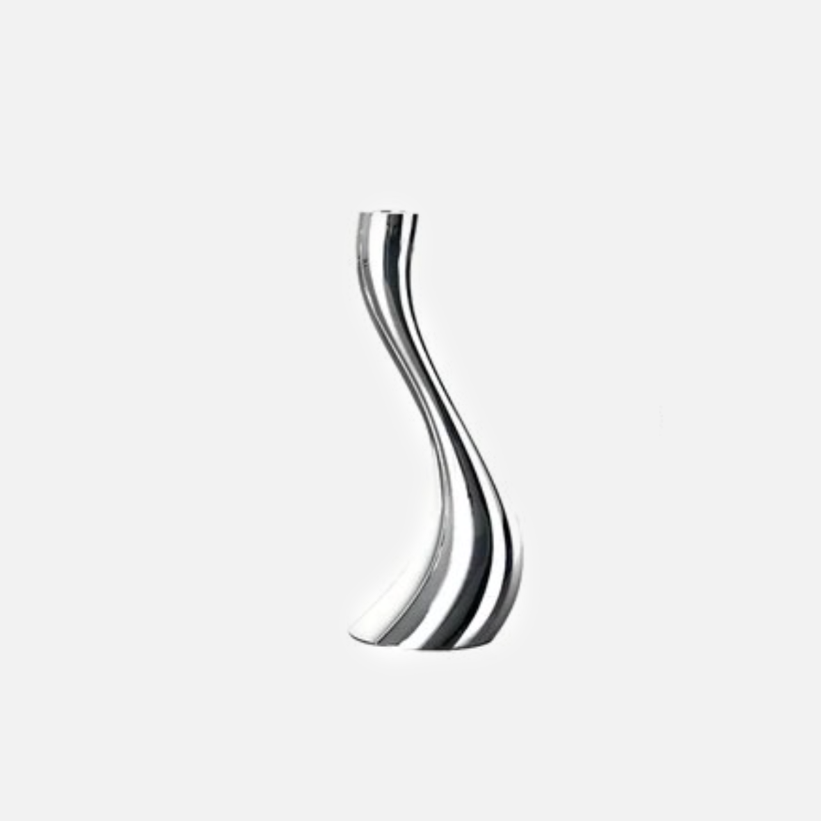 Chrome Wave Candle Holders-Letifly Lights and Decor