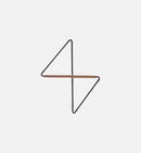 Wall rack geometric corner hanger minimalist metal wood coat rack modern storage