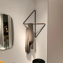 Wall rack geometric corner hanger minimalist metal wood coat rack modern storage