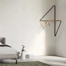 Wall rack geometric corner hanger minimalist metal wood coat rack modern storage