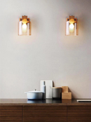 Cognac Modern Glass Wall Sconce decorative wall light fixture