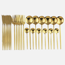 Color Metallics 24 Piece Flatware Set-Letifly Lights and Decor
