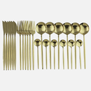 Color Metallics 24 Piece Flatware Set-Letifly Lights and Decor