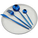 Color Metallics 24 Piece Flatware Set-Letifly Lights and Decor