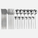 Color Metallics 24 Piece Flatware Set-Letifly Lights and Decor