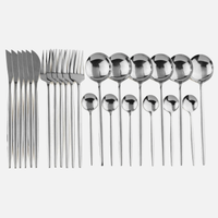Color Metallics 24 Piece Flatware Set-Letifly Lights and Decor