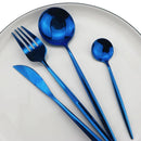 Color Metallics 24 Piece Flatware Set-Letifly Lights and Decor