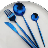 Color Metallics 24 Piece Flatware Set-Letifly Lights and Decor