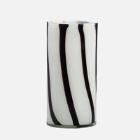Color Stripes Glass Vase