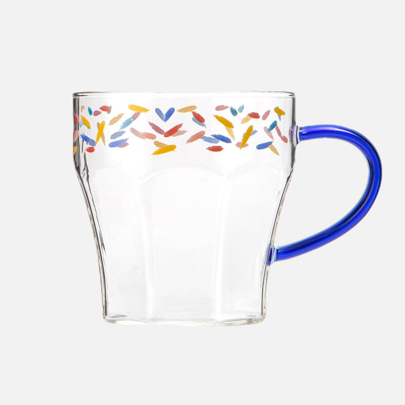 Confetti Printed Glass Mug