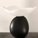 Modern sculptural decorative bowl resin storage tray