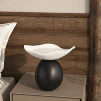 Modern sculptural decorative bowl resin storage tray