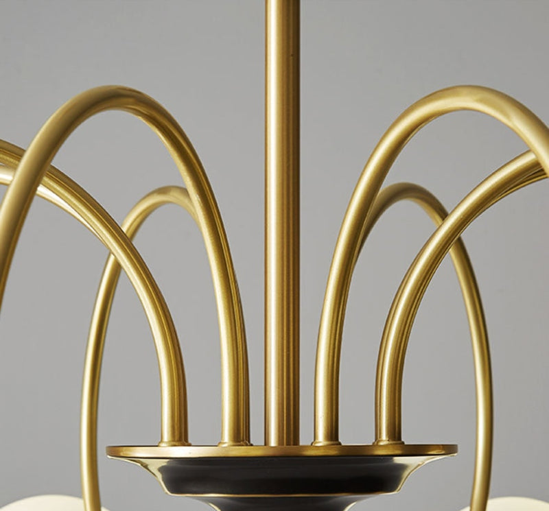Deco Bauhaus Orb Chandelier