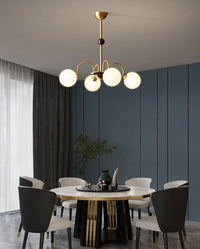 Deco Bauhaus Orb Chandelier