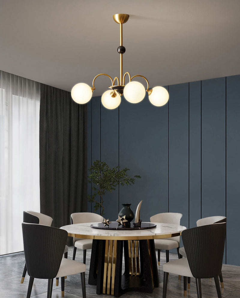 Deco Bauhaus Orb Chandelier