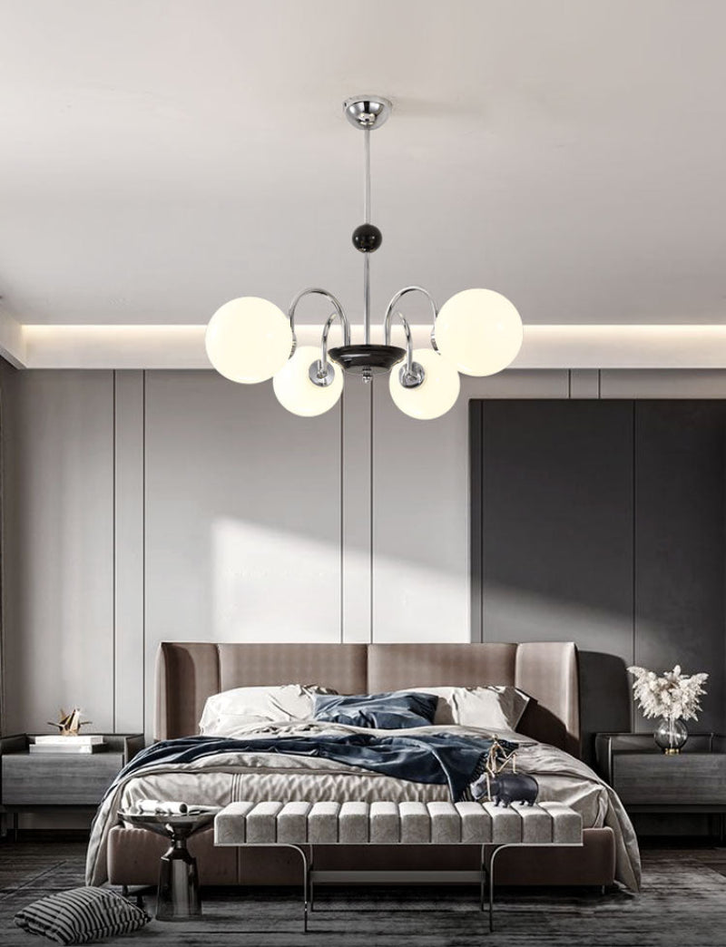 Deco Bauhaus Orb Chandelier