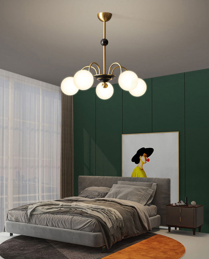 Deco Bauhaus Orb Chandelier