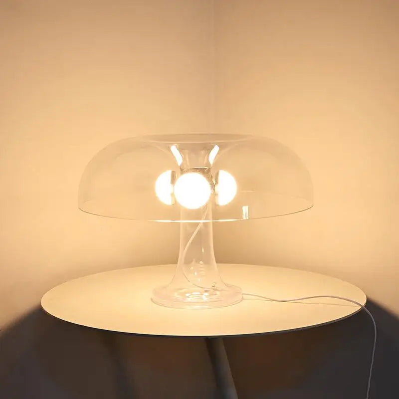 Demma Retro Clear LED Table Light-Letifly Lights and Decor