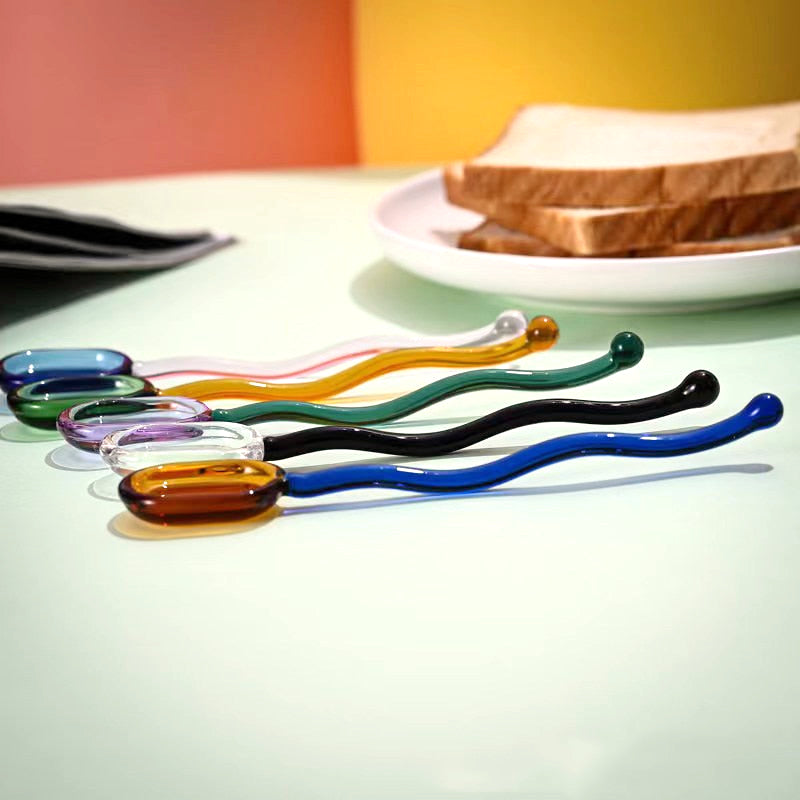 Diamond Cut Glass Stirrer