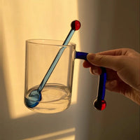 Dot Handle Glass Cup-Letifly Lights and Decor