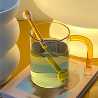 Dot Handle Glass Cup-Letifly Lights and Decor