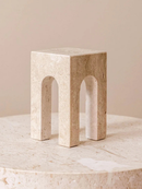 minimalist travertine marble stone sculptures for home decor 