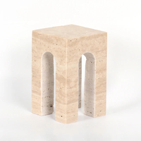 minimalist travertine marble stone sculptures for home decor 
