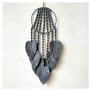 Handmade macramé wall hanging feather boho décor cotton dream catcher