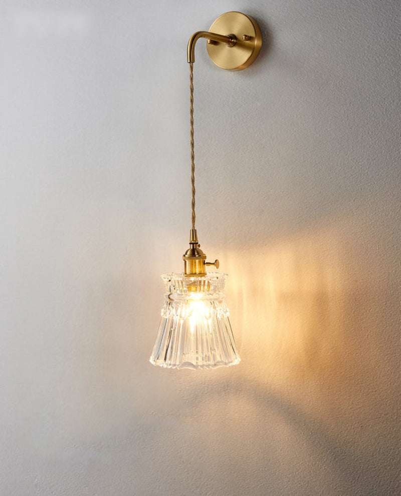Fiona Vintage Glass LED Wall Sconces