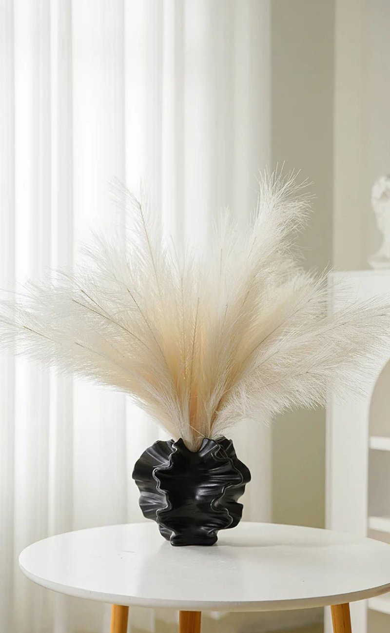 Fired White Ceramic Vase
