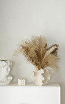 Fired White Ceramic Vase