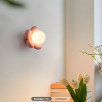 Flower Globe LED Wall Light-Letifly Lights and Decor