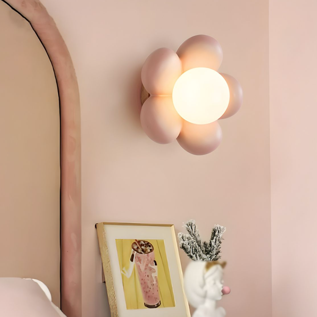 Flower Globe LED Wall Light-Letifly Lights and Decor