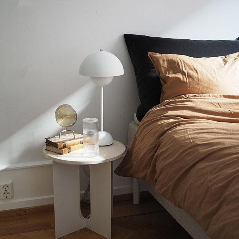 Flowerpot Lacquered Metal Table Lamp - Final Sale